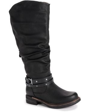 Muk Luks logger Victoria Boots - Black