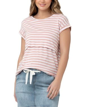Ripe Maternity Maternity Lionel St Nursing Up/down Tee - Multicolor