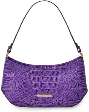 Brahmin Lilibeth Melbourne Small Leather Shoulder Handbag - Purple