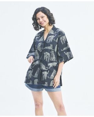 REISTOR Oversized Shirt - Blue
