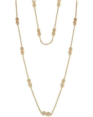 Retro Chic Eternal Spiral Chain Necklace - Metallic