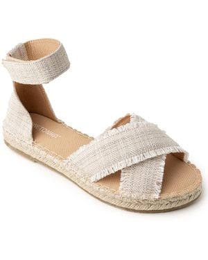 Minnetonka Pemma Ankle Strap Espadrille Sandals - Metallic