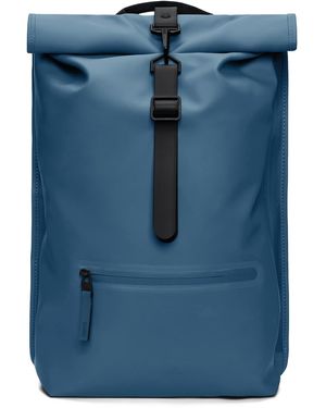 Rains Rolltop Rucksack Bag - Blue