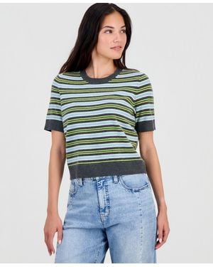 On 34th Short-sleeve Easy Crewneck Sweater Tee - Green