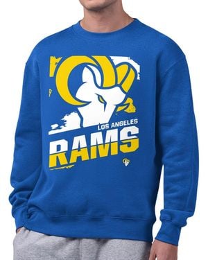 Starter Los Angeles Rams Logo Zoom Graphic Fleece Sweatshirt - Blue