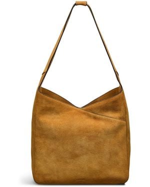 Radley Alpha Road Suede Small Zip Top Shoulder Bag - Brown