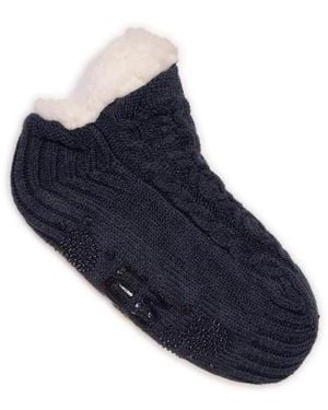 Muk Luks Shortie Cabin Sock - Black