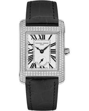 Frederique Constant Swiss Carree Small Seconds Diamond (1-1/5 Ct. T.w. - Black