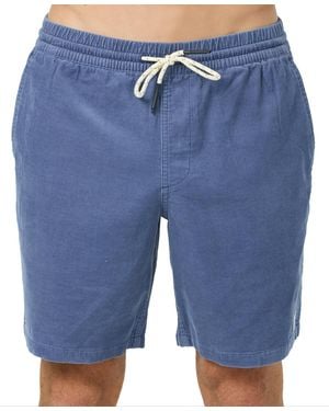 O'neill Sportswear Og Cord 18 Corduroy Regular-fit Elastic-waist Shorts - Blue