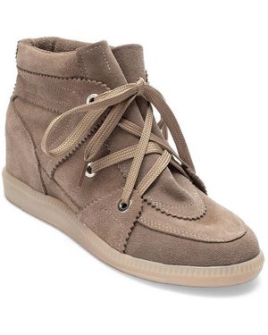 Forever & Always Shoes Forever And Always Shoes Oleta Leather Lace Up Sneaker Boot - Brown