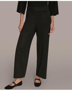 Donna Karan Pull-on Sweater Pants - Black