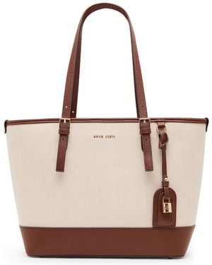 Anne Klein Large Tote Handbag - Natural