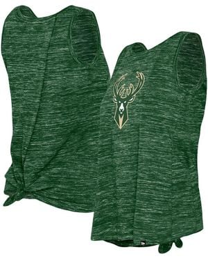 KTZ Milwaukee Bucks Space Dye Active Tank Top - Green