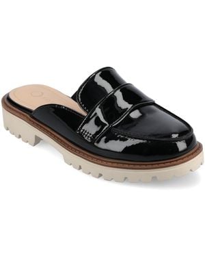 Journee Collection Miycah Slip On Mule Flats - Black