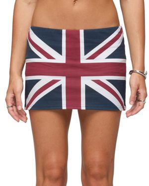Edikted Uk Lover Mini Skort - Blue