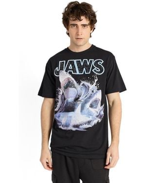 Reason Jaws Shark Attack Short Sleeve T-shirt - Black