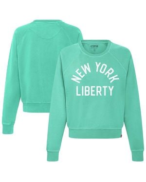 Sportiqe New York Liberty Ashlyn Raglan Sweatshirt - Green