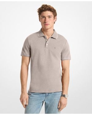 Michael Kors Gramercy Short-sleeve Polo Shirt - Gray