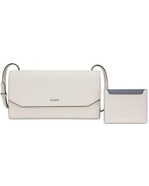 orYANY Mandy Leather Mini Crossbody Handbag - White