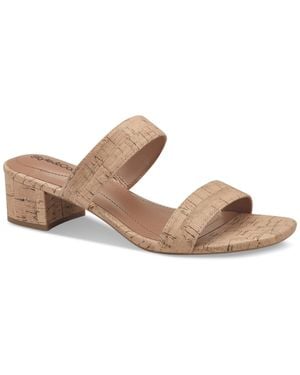 Style & Co. Victoriaa Double Band Block Heel Dress Sandals - Multicolor
