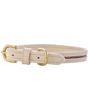 Pet Passion Roxy Crystal Bling Collar - Natural