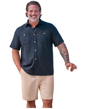 Kingsize Classic Linen Shorts - Blue