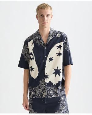 Scotch & Soda Printed Short-sleeve Shirt - Blue