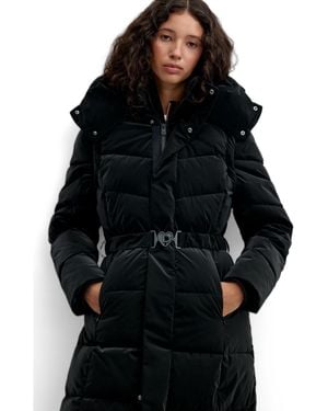 Desigual Long Padded Coat - Black