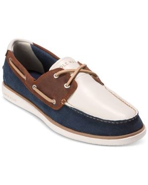 Cole Haan Grandprã ̧ Windward Boat Shoes - Blue