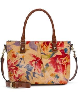 Patricia Nash Zora Top Handle Medium Crossbody Bag - Red