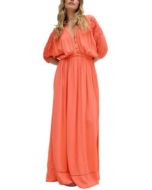 Raffya Somerton Kaftan Style Embroidered Maxi Dress