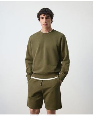 Mango Cotton Regular-fit Sweatshirt - Green