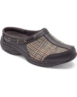 Easy Spirit Travelport Nautical Mule Walking Sneakers - Gray