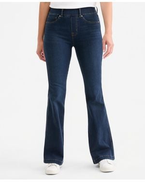 Style & Co. Shaping Pull-on Flare Jeans - Blue