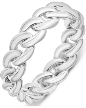 Audrey by Aurate Chain Link Statement Ring - Metallic