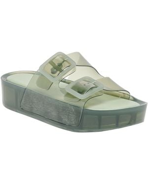 Dolce Vita Julio X Jelly Double-band Jelly Footbed Platform Sandals - Green
