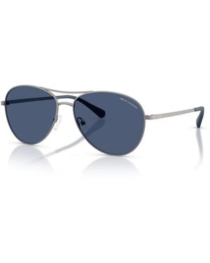 ARMANI EXCHANGE Aviator Metal Sunglasses Ax2061s - Blue