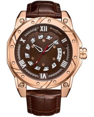 Swan And Edgar Se1642 Swan & Edgar Hand Assembled Engineer Automatic - Pink