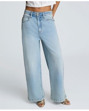 Kenneth Cole Slouchy High-rise Wide-leg Jeans - Blue