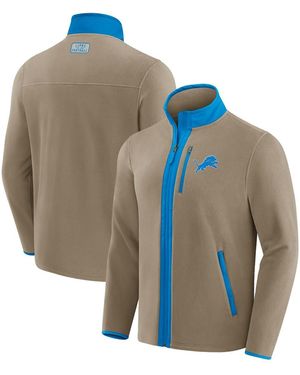 Fanatics Darius Rucker Collection By X Nfl Detroit Lions Heavyweight Polar Fleece Full-zip Jacket - Blue