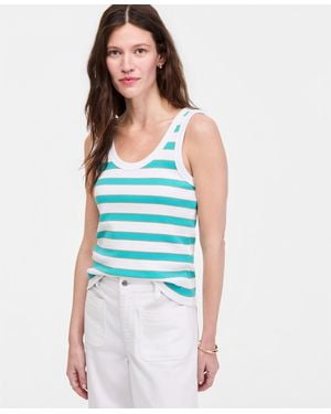 On 34th Tonni Stripe Scoop-neck Tank Top - Blue