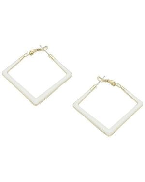 SOH Geometric Hoop Earrings - Metallic