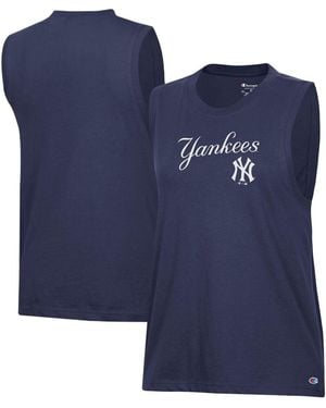 Champion New York Yankees Muscle Tank Top - Blue