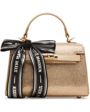 Steve Madden Signifi Faux Leather Crossbody Bow Satchel - Multicolor