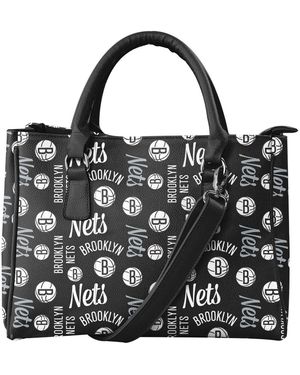 FOCO Brooklyn Nets Repeat Brooklyn Tote - Black
