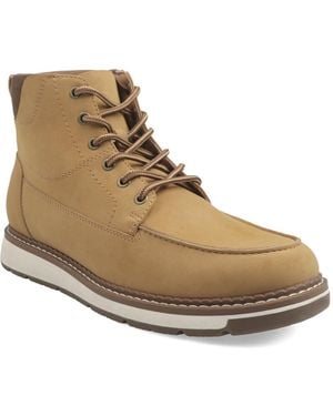 Club Room Felixx Lace Up Boots - Natural