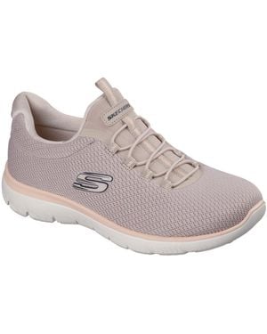 Skechers Slip-ins; Summits Summer Blush Walking Sneakers From Finish Line - Gray