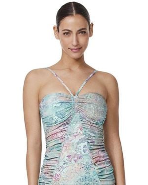 Gottex Souk Bandeau Halter Tankini Top - Blue
