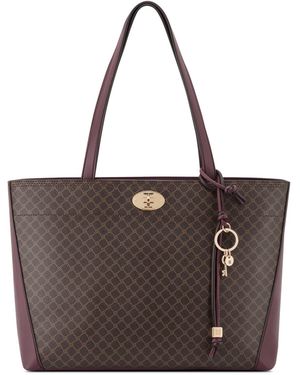 Nine West Khora Laptop Large Tote Handbag - Brown