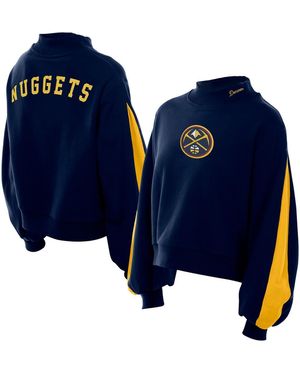 KTZ Denver nuggets Sport Night Balloon Sleeves Sweatshirt - Blue